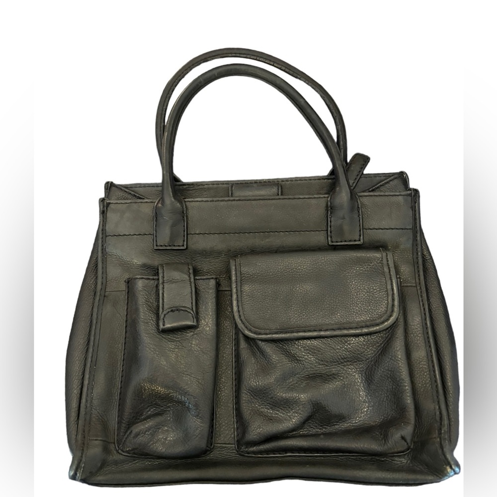 Fossil Black Leather‎ Handbag Purse